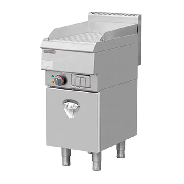 Planchas eléctricas de encimera 2/3 planas y 1/3 ranuradas 400 x 650 x 485 mm HKE-DP-400