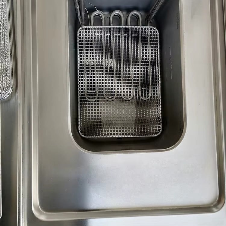 Freidoras eléctricas de encimera, 2 reguladores de temperatura, 2 x 20 lb, E-DZ-600X